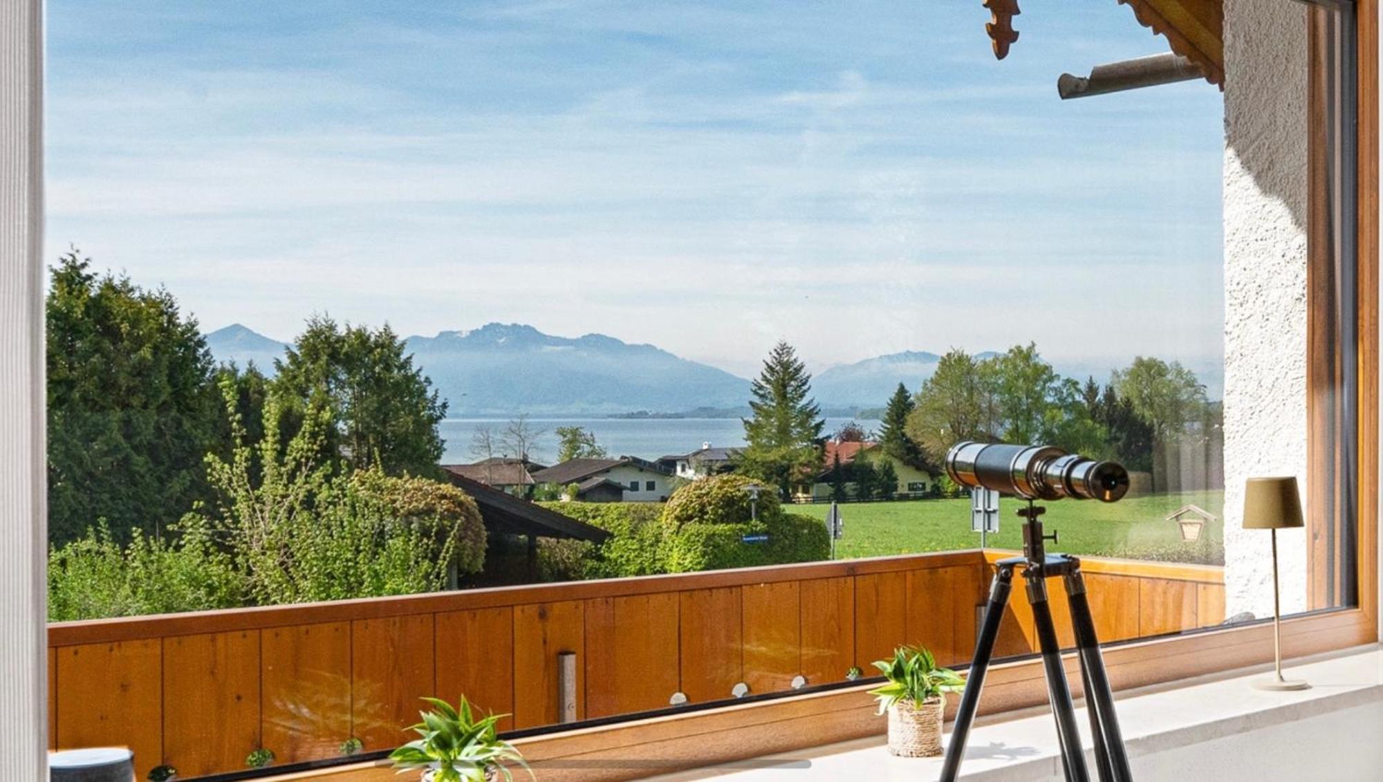 Chalet Am See - Seeblick Bergblick Modern Charmant Neu Seeon-Seebruck Exterior photo